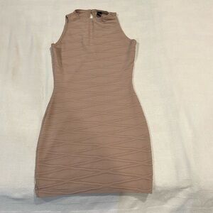 Windsor tan tight fitted dress
